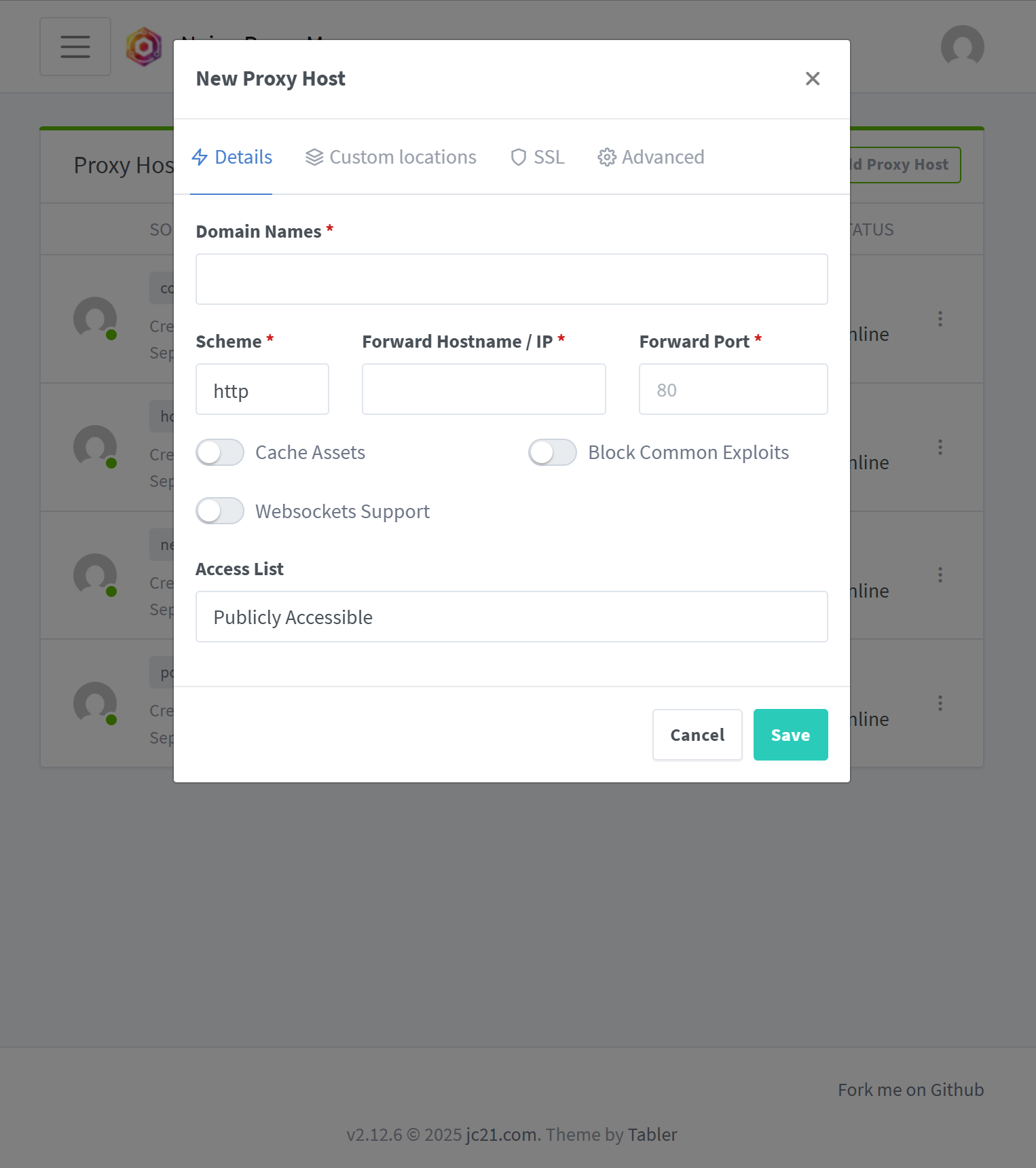 How to create proxy